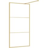  Stijenka za walk-in tuš sa staklom ESG zlatna 115 x 195 cm | shoptok.hr