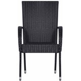  7-dijelni vrtni blagovaonski set crni | shoptok.hr