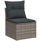  6-dijelni set vrtnih sofa od poliratana s jastucima sivi | shoptok.hr