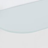 Mömax stenska polica gerundet, kaljeno steklo, bela, 60 cm | Shoptok.si