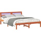  Krevetna konstrukcija S LED lampica s uzglavljem Voštano smeđa 150 x 200 cm | shoptok.hr