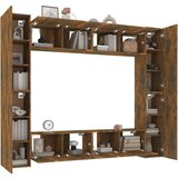  8-dijelni set TV ormarića boja dimljenog hrasta drveni | shoptok.hr
