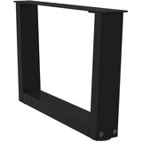  Noge za klub stolić V-oblika 2 kom Crne 60 x (30-31,3) cm Čelik | Eponuda.com