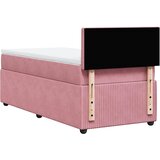 Box spring krevet s madracem ružičasti 80 x 200 cm baršunasti | shoptok.hr