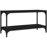 TV ormarić crni 80 x 33 x 41 cm od konstruiranog drva i čelika | shoptok.hr