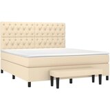  s oprugama i madracem krem 160x200 cm od tkanine | shoptok.hr