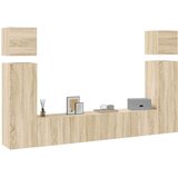  8-dijelni set TV ormarića boja hrasta sonome konstruirano drvo | shoptok.hr