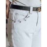 DStreet Spodnie damskie jeansowe LIKEMELOO mom fit białe | Shoptok.si