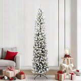 vidaXL Umestno božično drevo Zelena 240 cm PVC in Jeklo in Plastika | Shoptok.si