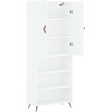  Visoka komoda bijela 69 5x34x180 cm konstruirano drvo | shoptok.hr