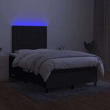  Box spring s madracem LED crni 120 x 200 cm od tkanine | shoptok.hr