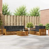  Set vanjskih sofa 6 kom. Prirodna i antracit | shoptok.hr