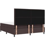  Krevet s kutijskim oprugama i madracem i klupom tamnosmeđa 180x200 cm tkanina | shoptok.hr