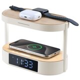  Immax NEO 09111L - LED stona lampa sa prigušiva, budilnikom i punjačem TRIPLE DOCK LED/1,5W/5V | Eponuda.com
