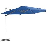  Konzolni vrtni suncobran s čeličnim stupom 300 cm azurnoplavi | shoptok.hr