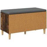  Haldna klop z blazino z vrati Dimljeni oreh 80 x 38 x 46 cm, (5000155727) | Shoptok.si