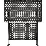 vidaXL zložljiva čajna mizica starinski stil kovina 58x35x72 cm črna, (20712872) | Shoptok.si