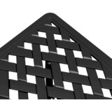  Vrtni stol crni 53 x 53 x 53 cm od lijevanog aluminija | shoptok.hr