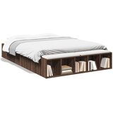 Furnova Posteljni okvir rjav hrast 135x190 cm inženirski les, (21941023) | Shoptok.si