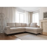 Miuform Bež sklopiva kutna garnitura od samta (s desnim kutom) Lofty Lilly – | shoptok.hr