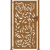  Vrtna vrata 100x200 cm Otporni čelik Dizajn s plamenom | shoptok.hr