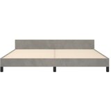  Za krevet s uzglavljem svjetlosivi 200x200 cm baršunasti | shoptok.hr