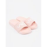 Shelvt Pink flip-flops with inscription | Shoptok.si
