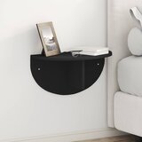  Polica na zidu Zidne Crna 48 x 24 x 24 cm Konstruirano drvo | shoptok.hr