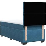 vidaXL box spring krevet s madracem plavi 100x200 cm baršunasti | shoptok.hr
