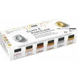 Set boja za staklo i porculan KREUL metallic 6 x 20 ml (boje za staklo i)