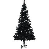  Umjetno božićno drvce sa stalkom crno 150 cm PVC | shoptok.hr