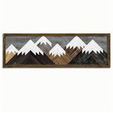 Evila Originals Stenska slika Mountains, 120 x 35 cm Cene