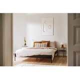 noo.ma Bela jeklena zakonska postelja brez vzglavja z letvenim dnom 200x200 cm Eton Basic – | Shoptok.si