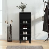  The Living Store Omarica za čevlje črna 40x36x105 cm inženirski les - Omarica Za Čevlje, (21485799) | Shoptok.si