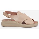 Boto Women's Sandals Made Of Eco Leather Gold Tosmelia | Shoptok.si