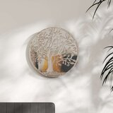 vidaXL Ogledalo boja pijeska 40 x 2,5 cm željezno okruglo unutarnje | shoptok.hr