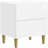 vidaXL Noćni ormar s ladicama Bijela visokog sjaja 43 x 34 5 x 48 cm - Bijela visokog sjaja 1 Cijene