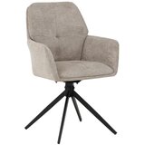 Venture Home Manchi blagovaonska stolica s rukohvatima, smeđa, set od 2 | shoptok.hr