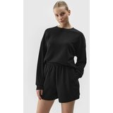 4f Women's sweatshirt without fastening with the addition of modal - black Cijene