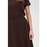 Marisse Brown Skirt With A Slit | ePonuda.com
