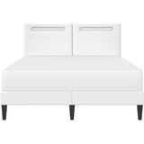  Krevetna konstrukcija Bijela 140 x 200 cm Umjetna koža | shoptok.hr