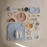 Mushie Baby Hooded Towel brisača s kapuco Fog 1 kos | Shoptok.si