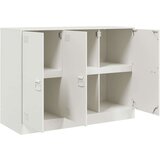 vidaXL Komoda bela 99x39x73 cm jeklo | Shoptok.si