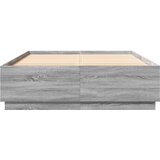  Okvir za krevet s LED svjetlima boja hrasta 120 x 200 cm drveni | shoptok.hr