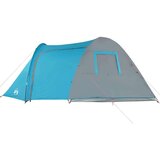 vidaXL Šator za kampiranje za 6 osoba plavi 466x342x200 cm taft 185T | shoptok.hr