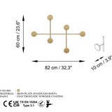 Kalune Design Kovinski stenski obešalnik v zlati barvi Dama-A – | Shoptok.si