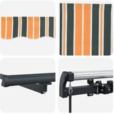  Skrovita tenda Zelena i žuta 500 × 300 cm Poliester i čelik | shoptok.hr