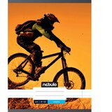 NEBULO Šivana črtasta zvezek z motivom kolesarja 81-32 A/4 | Shoptok.si