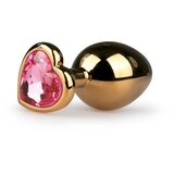 EasyToys - Anal Collection Metalni analni čep No. 7, zlatno/ružičasti | shoptok.hr