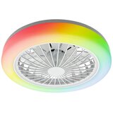  LED RGBW prigušiva plafonska lampa sa ventilatorom ZAMBIA LED/24W/230V bela+DO | Eponuda.com